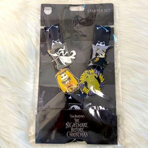 Disney lanyard and collectible pins the nightmare before Christmas